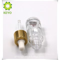 Thick bottom round shape gold cap 10 ml glass bottle with dropper